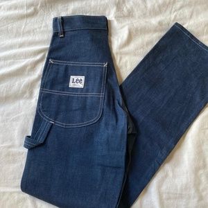 vintage lee high rise straight carpenter jeans